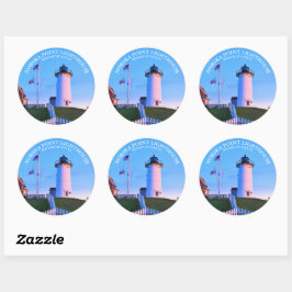 Nobska Point Lighthouse Massachusett Sticker