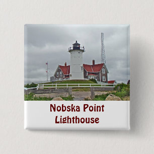 Nobska Point Lighthouse Series Button