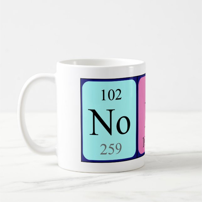 Nobu tasse de nom de table périodique (Gauche)