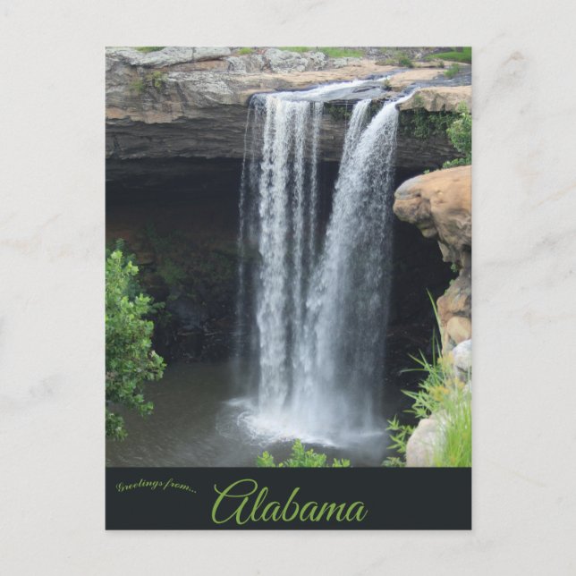 Noccalula Falls Gadsden Alabama Postkarte (Vorderseite)