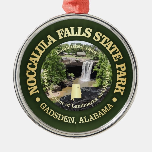 Noccalula Falls SP Ornament Aus Metall (Vorne)