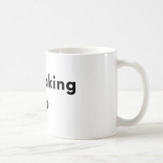 Noch Aufwachen Minimal Typography Tasse