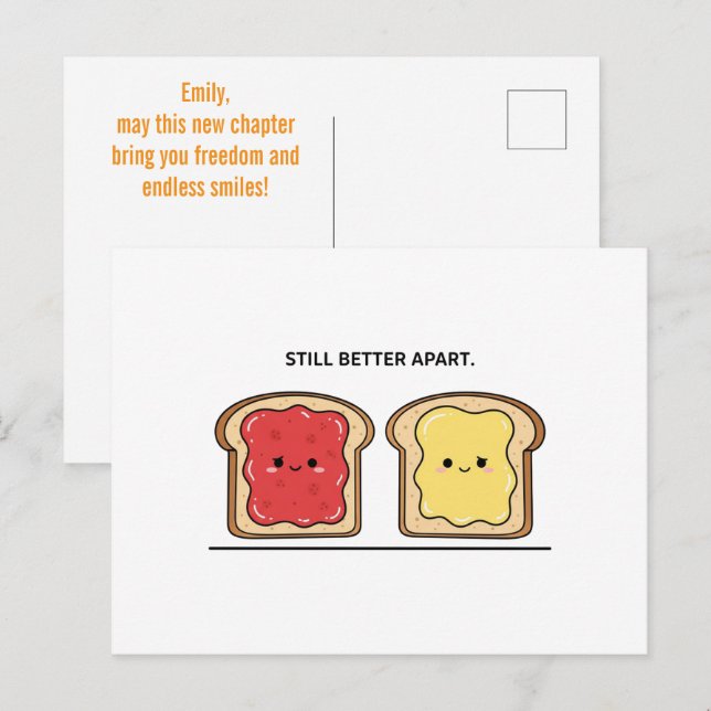 Noch bessere Alternative zum Scheidungsrecht Postkarte (Vorne/Hinten)