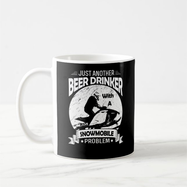 Noch ein Bier mit Schneemobil Kaffeetasse (Links)