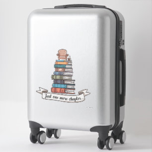 Noch ein Kapitel - Cosy Book Lover Design Aufkleber