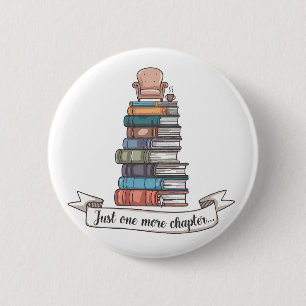 Noch ein Kapitel - Cosy Book Lover Design Button