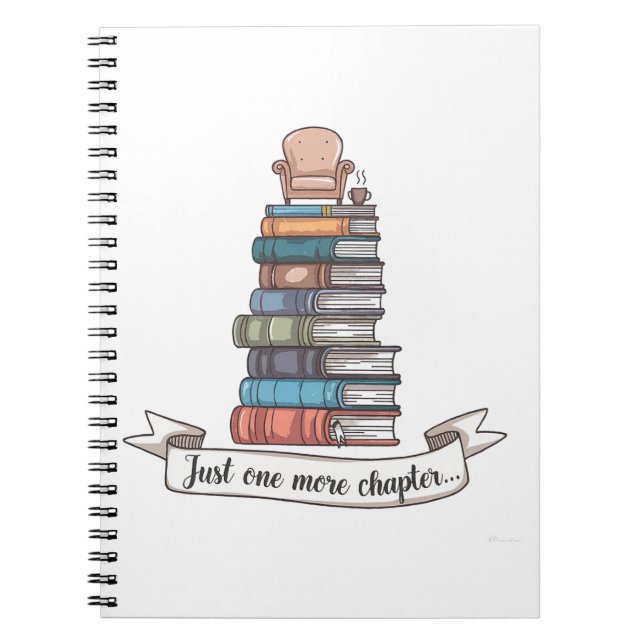 Noch ein Kapitel - Cosy Book Lover Design Notizblock (Vorderseite)