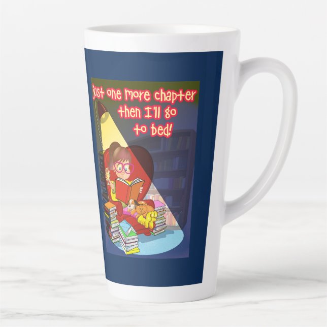 Noch ein Kapitel, dann gehe ich ins Bett Milchtasse (Rechts)