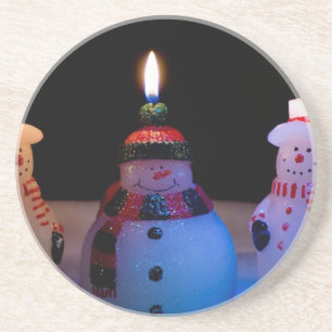 Noch ein Lit Snowman Getränkeuntersetzer
