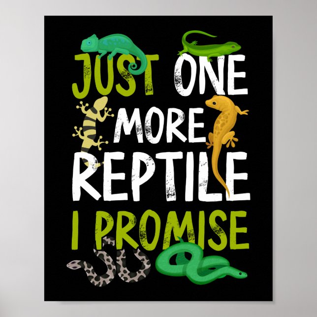 Noch ein Reptil verspreche ich Snake Lizard Gecko Poster (Vorne)