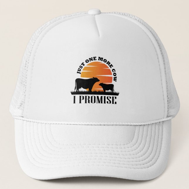 Noch eine Kuh verspreche ich Geschenk für die Idee Truckerkappe (Vorderseite)