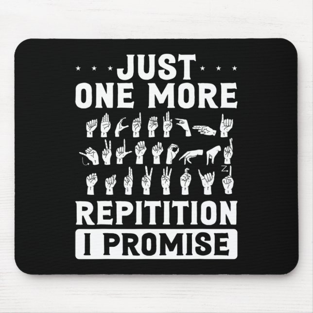 Noch eine Repitition verspreche ich Design für Dea Mousepad (Vorne)