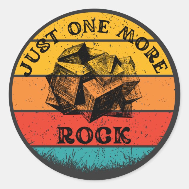 Noch eine Rock Geology Runder Aufkleber (Vorderseite)