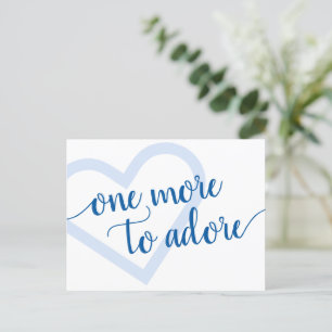 Noch eins zu Adore   Blue Heart Prenancy Ankündigungspostkarte
