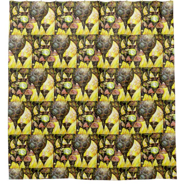 Noch größere Farbidee Duschvorhang (Vorderseite)