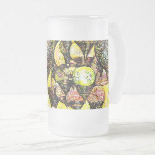 Noch größere Farbidee Mattglas Bierglas