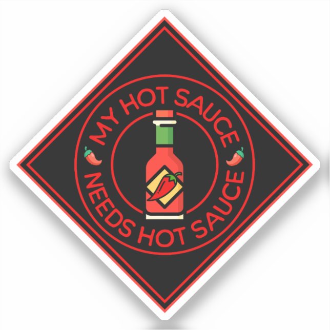 Noch heißer Sauce Aufkleber (Vorderseite)