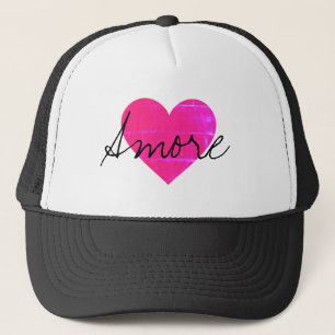Noch heißes rosa Liebe Truckerkappe