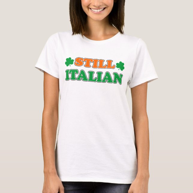 Noch italienische irische Farben und Kleeblätter T-Shirt (Vorderseite)