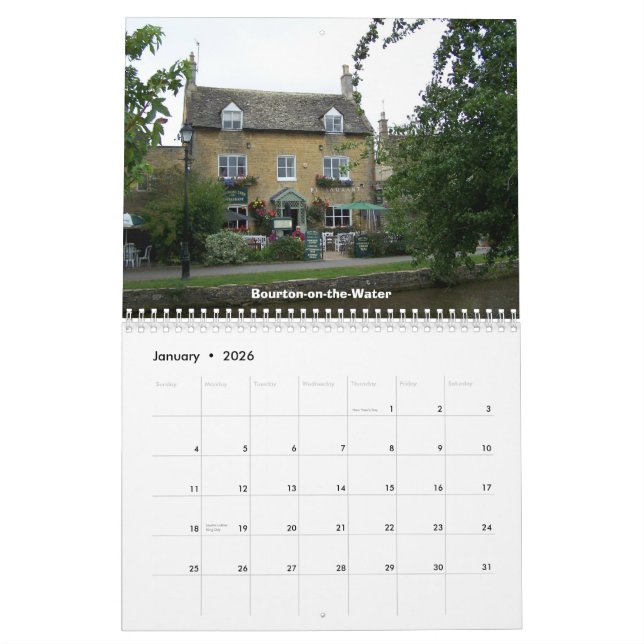 Noch landschaftlicheres England Kalender (Jan 2026)