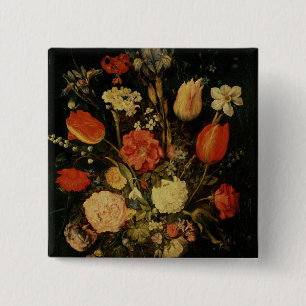 Noch Leben der Blumen Button