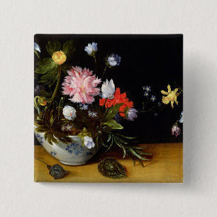 Noch Leben der Blumen Button