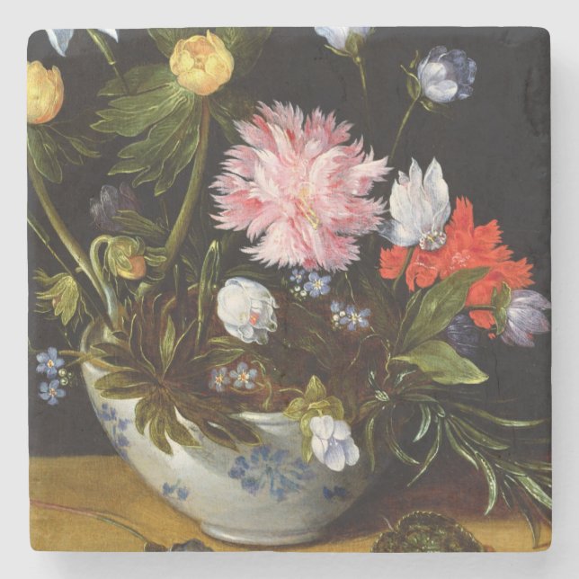 Noch Leben der Blumen Steinuntersetzer (Vorderseite)