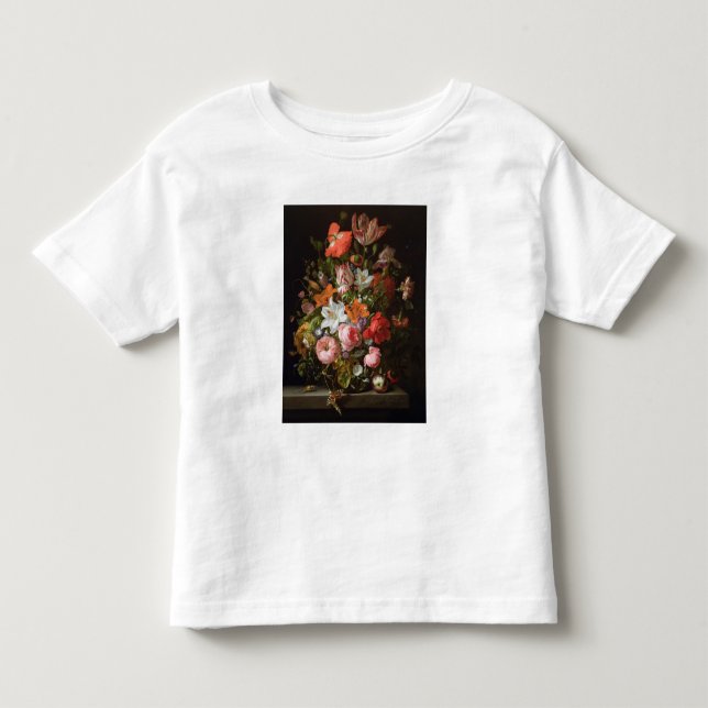 Noch Leben der Rosenlilien, Tulpen Kleinkind T-shirt (Vorderseite)