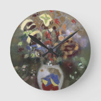 Noch Leben eines Vase Blumen (Pastell auf Papier)