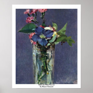 Noch Leben mit Blumen durch Manet Edouard Poster