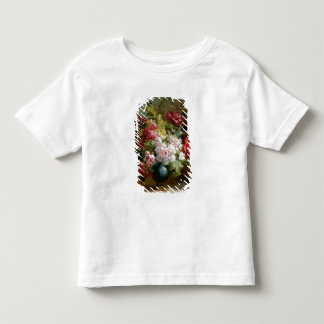 Noch Leben mit Blumen und Blattmusik Kleinkind T-shirt (Vorderseite)