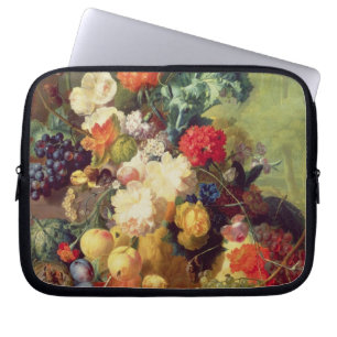 Noch Leben mit Blumen und Frucht Laptopschutzhülle