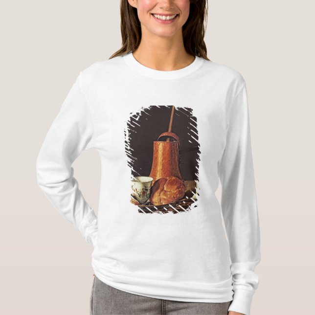 Noch Leben mit einem trinkenden Schokoladen-Set, T-Shirt (Vorderseite)