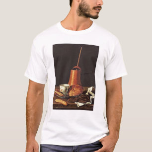 Noch Leben mit einem trinkenden Schokoladen-Set, T-Shirt