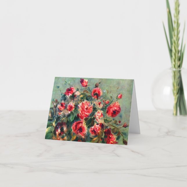Noch Leben-Rosen von Vargemont durch Claude Monet Karte (Vorderseite)