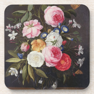 Noch Leben T32512 der Blumen in einem Vase, 1661 Getränkeuntersetzer