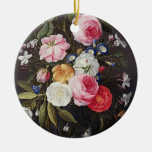 Noch Leben T32512 der Blumen in einem Vase, 1661 Keramikornament