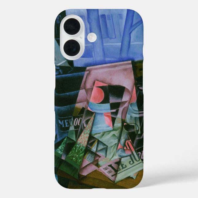 Noch Leben vor einem offenen Fenster von Juan Gris iPhone 16 Hülle (Rückseite)