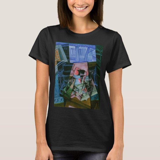 Noch Leben vor einem offenen Fenster von Juan Gris T-Shirt (Vorderseite)