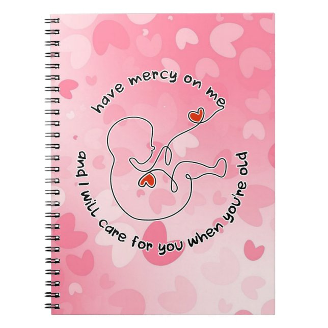 Noch nicht Geboren, Baby Prolife Fetus haben Barmh Notizblock (Vorderseite)