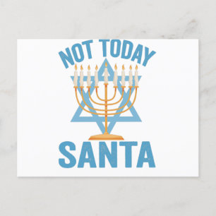 Noch nicht heute Weihjüdisch Hanukkah Holiday Meno Postkarte