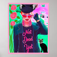 NOCH NICHT TOT - POSTER schlechte Mädchenkunst