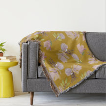 Noch nie gestorben goldbraun Dusty Blumenmuster ni