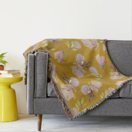 Noch nie gestorben goldbraun Dusty Blumenmuster ni Decke