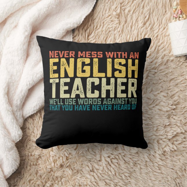 Noch nie mit einem Englischlehrer durcheinander, w Kissen (Decke)