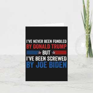 Noch nie von Donald Trump betrogen, aber Joe Biden Karte