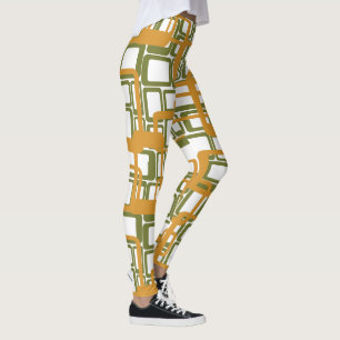 Noch offenere moderne Rechtecke des Mittelalters Leggings
