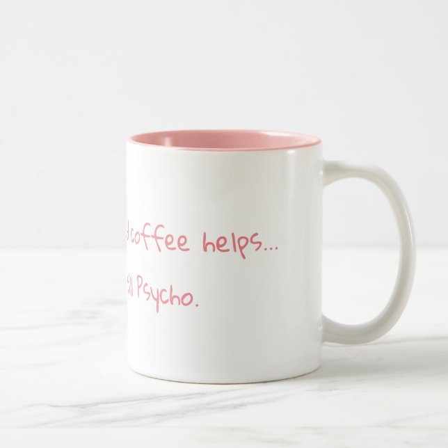 Noch psychische Kaffee-Tasse Zweifarbige Tasse (Rechts)