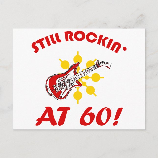 Noch Rockin' bei 60! Postkarte (Vorderseite)