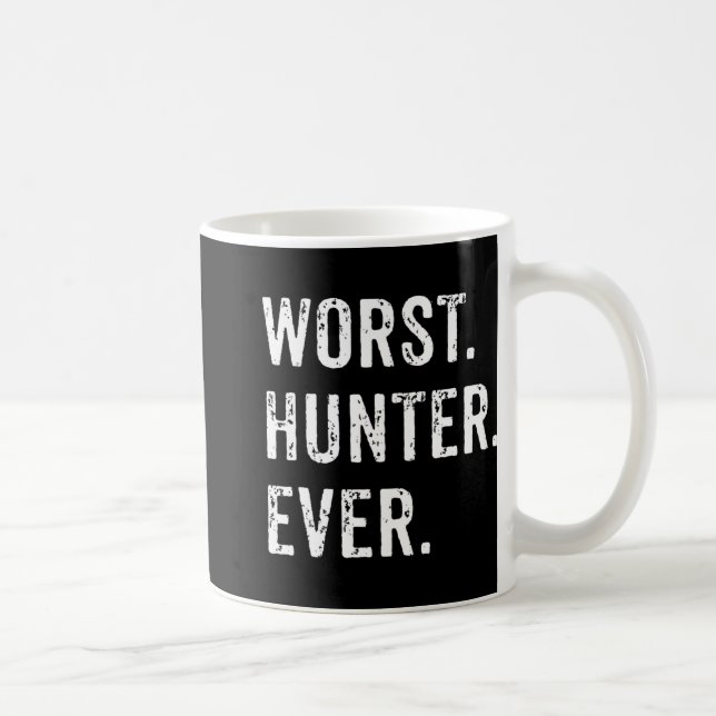 Noch schlimmster Jäger je lustige Jagd Hirsch Camp Kaffeetasse (Rechts)